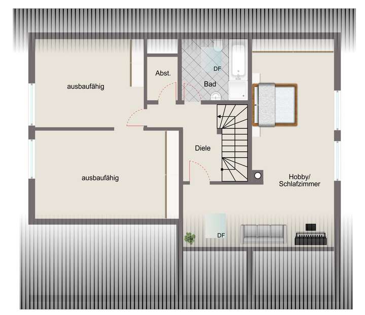 Grundriss Dachgeschoss