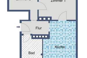 2-Zimmer-Wohnung mit Balkon in Kassel-Bettenhausen – Melsunger Straße 10, 34123 Bettenhausen, Kassel – Vorschaubild 4