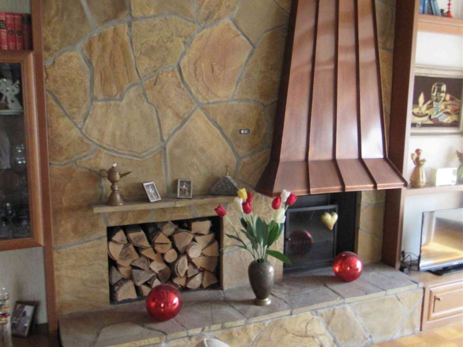 Kamin im Wohnzimmer