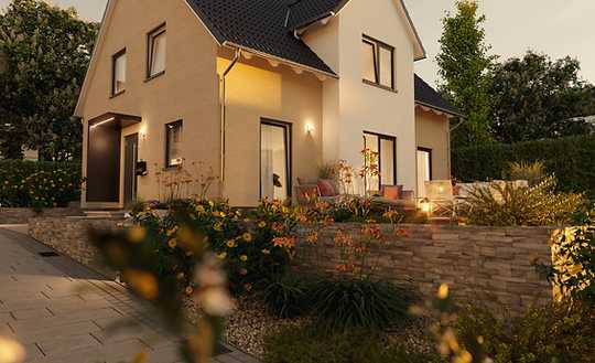 Stilvoll planen, sicher bauen – echtes Grundstück und Ihr Haus massiv Stein auf Stein