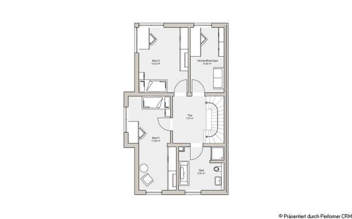 Grundriss Obergeschoss