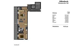 Moderne 3- Zimmerwohnung mit geräumiger Terrasse und A+ Energieeffizienz! – 63071 Vorderwald-Rosenhöhe, Offenbach am Main – Vorschaubild 12