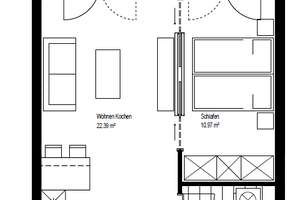 Moderne 2-Zimmer-Wohnung inkl. EBK und Balkon! – Dresdner Straße 7a, 4103 Zentrum-Ost, Leipzig – Vorschaubild 8