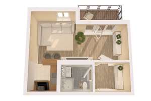 Gemütliche 1-Raumwohnung* EBK* 4.OG* Süd-Balkon mit Blick über Dresden* Außenjalousien* PKW-SP* TOP* – Johann-Meyer-Straße 5, 1097 Leipziger Vorstadt, Dresden – Vorschaubild 2
