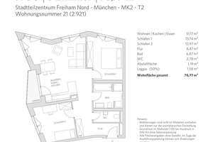 Exklusives Panorama: Moderne 3-Zimmer-Wohnung mit Loggia – Mahatma-Gandhi-Pl. 4, 81248 Freiham, München – Vorschaubild 10