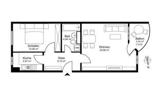 Frei werdende 2-Zimmer-Wohnung mit West-Balkon, attraktiver Ausstattung und TG-Stellplatz – Die vollständige Adresse der Immobilie erhältst du vom Anbieter., 80997 Allach, München – Vorschaubild 10