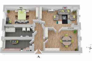 Modernisierte 3-Zimmer-Eigentumswohnung, ca. 95 m², bezugsfrei kaufen, zentrale Lage Berlin-Steglitz – Florastraße 14, 12163 Steglitz, Berlin – Vorschaubild 25