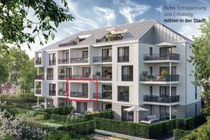 Exklusives, vollmöbliertes Design-Studio mit großem Westbalkon und Blick ins Grüne – 40468 Unterrath, Düsseldorf – Vorschaubild 11