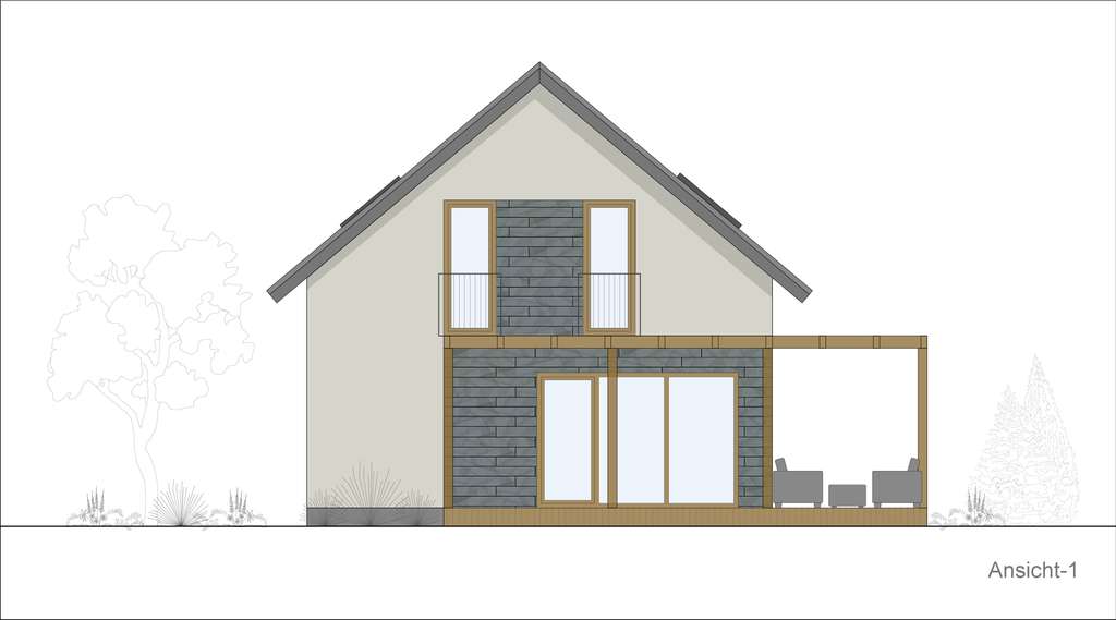 Immobilie in Mödingen - Modernes Einfamilienhaus (Neubau KfW-40) in Wittislingen OT Zöschlingsweiler - Bild 3