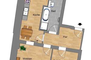 2-Zimmerwohnung mit Balkon in Hannover-Herrenhausen – Westerfeldstr. 2, 30419 Herrenhausen, Hannover – Vorschaubild 5