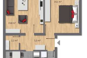 Modernisierungsbedürftige 2,5-Raum-Wohnung mit Loggia und TG- Stellplatz in ruhiger Lage  – Die vollständige Adresse der Immobilie erhältst du vom Anbieter., 45359 Bedingrade, Essen – Vorschaubild 13