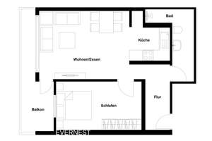 Gepflegte 2-Zimmer-ETW mit Balkon in Hilden, ideal zur Eigennutzung oder Kapitalanlage – Die vollständige Adresse der Immobilie erhältst du vom Anbieter., 40724 Hilden – Vorschaubild 8