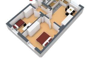 Helle 2 Zimmer EG Wohnung in beliebter Lage in Wuppertal-Barmen – Jesinghauser Straße 43, 42389 Langerfeld-Beyenburg, Wuppertal – Vorschaubild 2