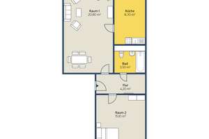 2-Raum-Wohnung mit großer Loggia in Schönau – Schönauer Ring 55, 4205 Schönau, Leipzig – Vorschaubild 2