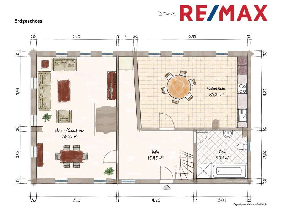 Grundriss Erdgeschoss