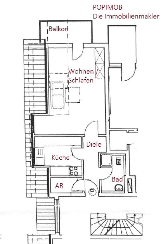 Immobilie in Wilsdruff - Appartement mit Ausblick in Grüne - Bild 2