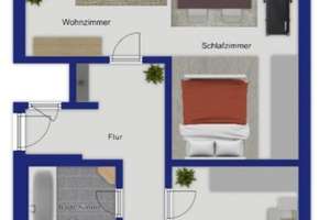 Frisch modernisierte 2-Zimmer-Wohnung mit Balkon und Garten in Düsseldorf-Lierenfeld – Sebastiansweg 12, 40231 Lierenfeld, Düsseldorf – Vorschaubild 9