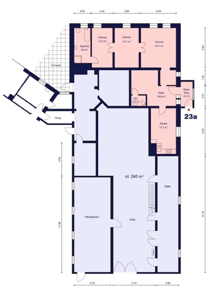 Grundriss Bauernhaus EG