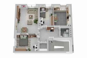Stadtnahe Etagenwohnung 4.OG. ohne Aufzug in Hagen-Wehringhausen – Gutenbergstr. 30, 58089 Wehringhausen, Hagen – Vorschaubild 2