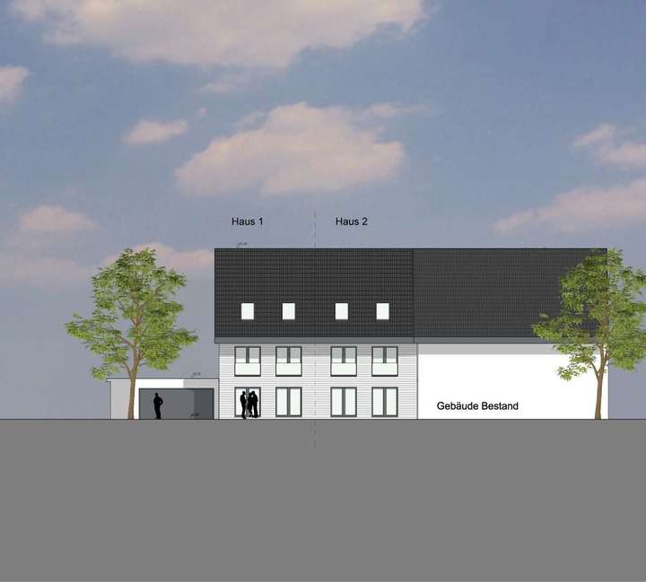 von Süden Gartenseite