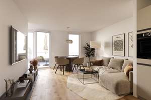 Neubau Erstbezug: Exklusive und hochwertig ausgestattete 2 Zimmer Wohnung im DG, 2 Balkone in Haus B