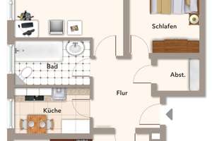 Attraktive Kapitalanlage: Vermietete, gepflegte Drei-Zimmer-Wohnung in Bochum Werne – Die vollständige Adresse der Immobilie erhältst du vom Anbieter., 44894 Werne, Bochum – Vorschaubild 7