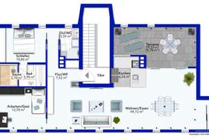 exklusives Penthouse Living | 3 Zimmer mit ca. 107 m²| Dachterrasse | Hannover-Südstadt – Die vollständige Adresse der Immobilie erhältst du vom Anbieter., 30171 Südstadt, Hannover – Vorschaubild 20