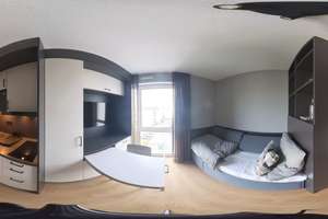 mio Smart Apartment: Vollmöbliertes 1-Zimmer-Apartment mit Designerküche, WLAN – Himmelgeister Straße 66a, 40225 Bilk, Düsseldorf – Vorschaubild 7