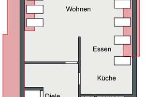 KA-Durlach / außergewöhnliche DG-Maisonette-Whg mit Süd-Loggia, 5 Zimmer und optional zwei TG-Plätze – Die vollständige Adresse der Immobilie erhältst du vom Anbieter., 76227 Durlach, Karlsruhe – Vorschaubild 3