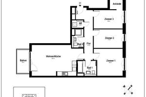 Sonnige 4-Zimmer Etagenwohnung zur Miete in Tonndorf - Wentzel Dr. – Die vollständige Adresse der Immobilie erhältst du vom Anbieter., 22159 Farmsen-Berne, Hamburg – Vorschaubild 13