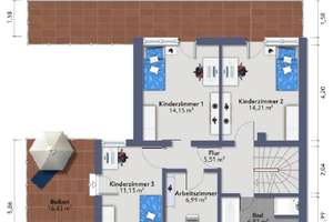 Großzügiges Einfamilienhaus mit Atelierwohnung und Südwestgarten in schöner Wohnlage von Neubrück – Die vollständige Adresse der Immobilie erhältst du vom Anbieter., 51109 Neubrück, Köln – Vorschaubild 29