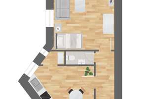 Wunderschöner 1-Zimmer Altbau mit durchdachtem Grundriss (vermietet) – Gieselerstraße 20, 10713 Wilmersdorf, Berlin – Vorschaubild 5
