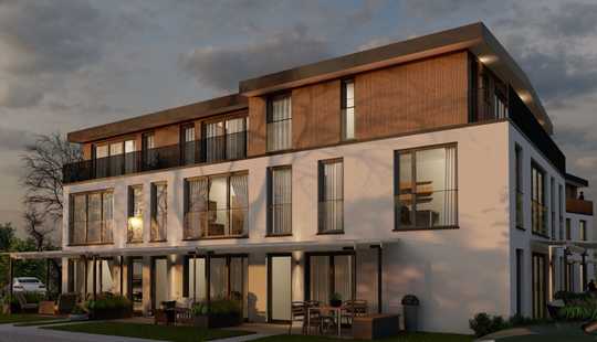 Bild von Stadthäuser mit umweltfreundlicher Energie und traumhaften Gartenanlagen