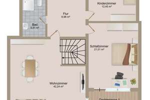 Maisonette-Wohntraum mit Penthouse-Charakter, zwei Terrassen und Tiefgarage – Die vollständige Adresse der Immobilie erhältst du vom Anbieter., 30629 Misburg-Nord, Hannover – Vorschaubild 24