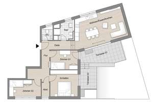 4-Zimmer-Wohnung | Urbanes Wohnen im charmanten Gablenberg – Teichstr. 16, 70186 Gablenberg, Stuttgart – Vorschaubild 3