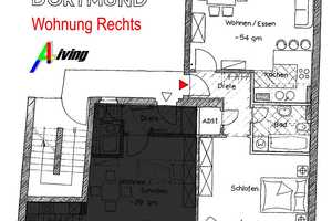 DO. südl. Stadtmitte, 55 m², 2 Raum Whg. , Rosenviertel, Olpe – Olpe 21, 44135 Dortmund – Vorschaubild 2