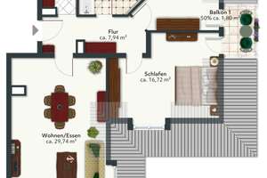 Gehobene Dachgeschosswohnung nahe Forstenrieder Park  – Spitzelbergstr. 6, 81476 Forstenried, München – Vorschaubild 12