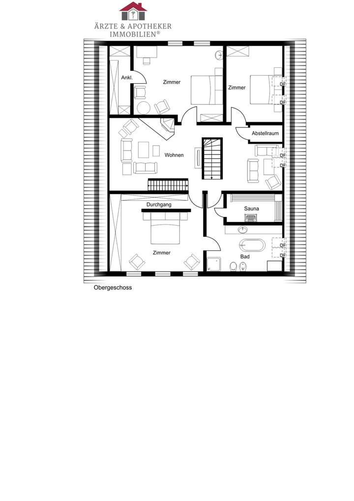 Grundriss Obergeschoss Hauptha