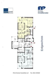 Sonnige 2-Zimmer Wohnung im EG mit Terrasse in Bielefeld-Senne