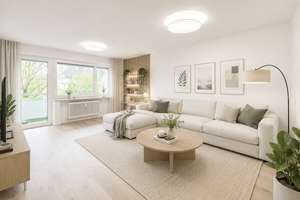 Neu renovierte große 3 Zi.-Whg. mit West-Balkon in sehr guter u. sehr ruhiger Lage direkt an der U 5