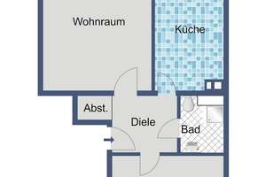 Helle 2-Zimmer-Wohnung mit Balkon im 2. Obergeschoss – Kirnbergerstraße 9, 64297 Eberstadt, Darmstadt – Vorschaubild 4