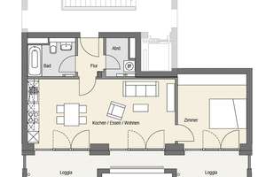 2-Zimmer-Neubauwohnung in den Hellwinkelterrassen - keine Mindestmietzeit – Veilchenweg 3, 34446 Hellwinkel, Wolfsburg – Vorschaubild 7