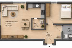 Neubau trifft Wohnkomfort – Barrierefreie 2-Zimmer-Wohnung im Erdgeschoss – Die vollständige Adresse der Immobilie erhältst du vom Anbieter., 38226 Lebenstedt, Salzgitter – Vorschaubild 6