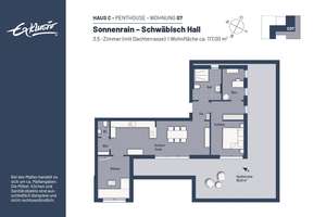 3,5 Zimmer Penthouse mit gigantischer Dachterrasse und inkl. einem TG_Stellplatz – Emil-Leipersberger-Straße 7, 74523 Schwäbisch Hall – Vorschaubild 20