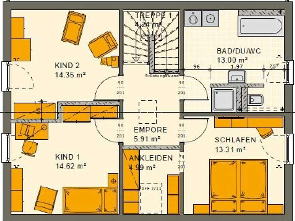 Grundriss Dachgeschoss