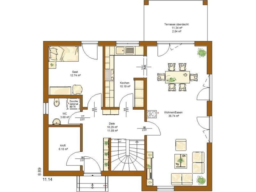 Immobilie in Ingelfingen - Großzügige und intelligente Raumaufteilung im bezugsfertigen KfW/KFN-Haus! - Bild 2