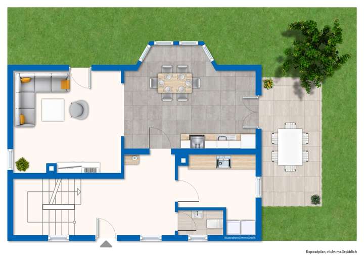 Grundriss / Skizze Erdgeschoss