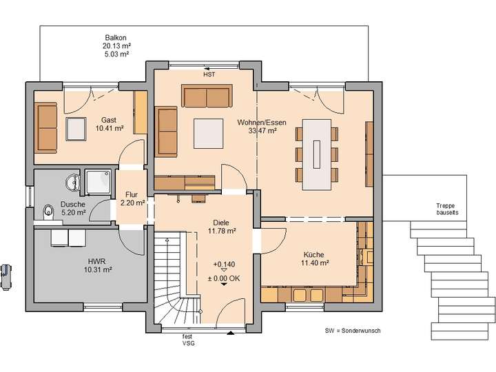 Grundriss Erdgeschoss