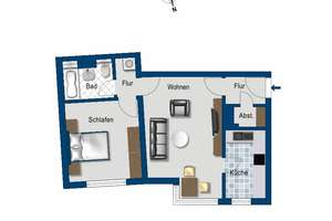 Moderne 2-Zimmer-Wohnung mit optimaler Raumaufteilung – Auf dem Hewwel 2, 55129 Hechtsheim, Mainz – Vorschaubild 2