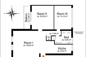 Großzügig. Freundlich. Praktisch. 3- bis 4-Zimmer Eigentumswohnung in Göggingen mit TGSTPL  + Keller – Die vollständige Adresse der Immobilie erhältst du vom Anbieter., 86199 Göggingen-Süd, Augsburg – Vorschaubild 12